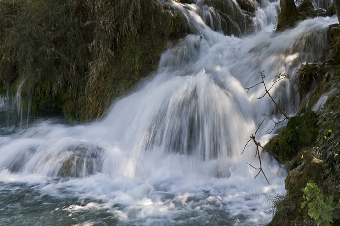 Krka folyó vízesése 