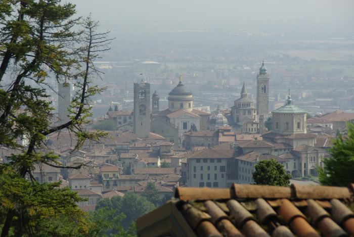 Bergamo San Vigilio felől